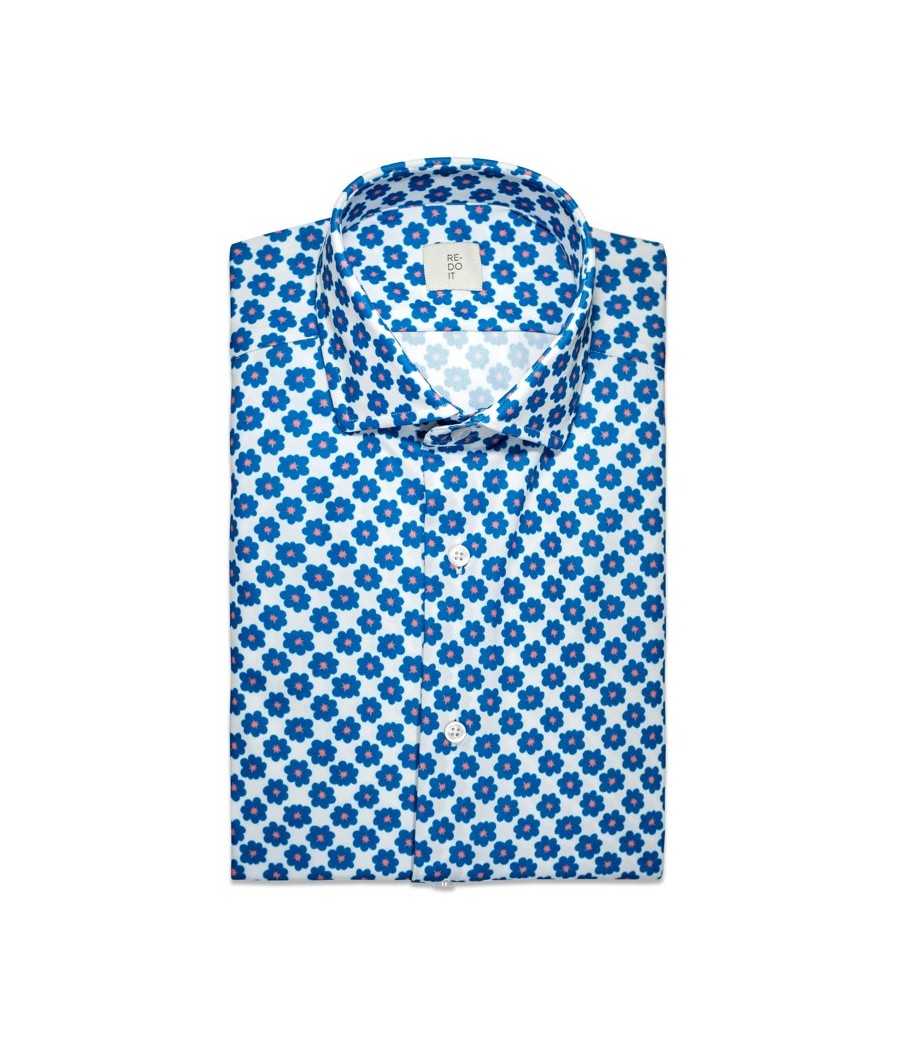 Fiore animato blu