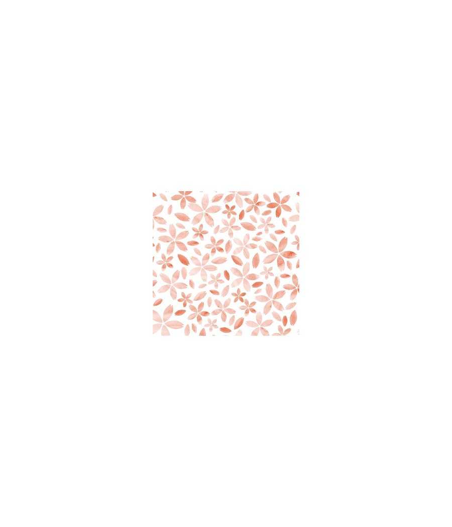 Orange watercolor flower shirt