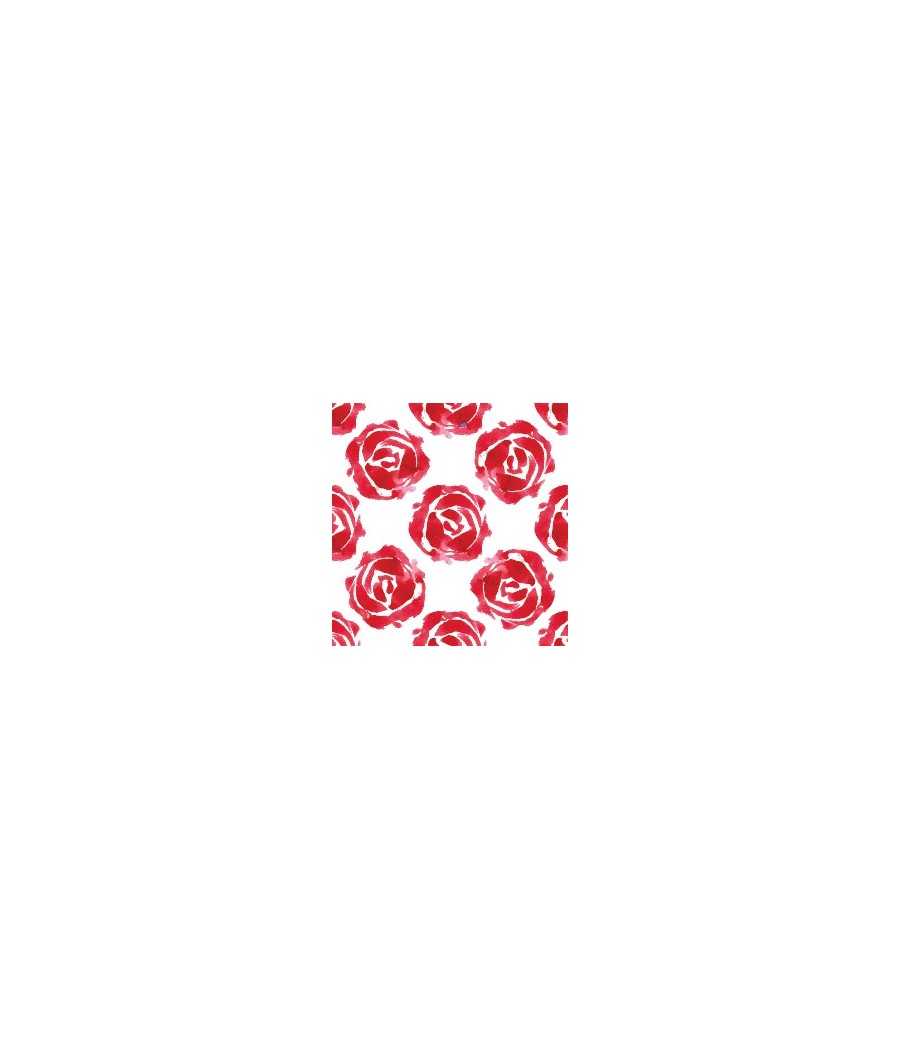 Fantasia fiore stilizzato rosso