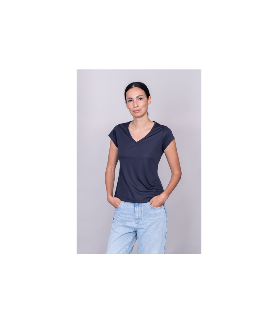 T-shirt nera donna