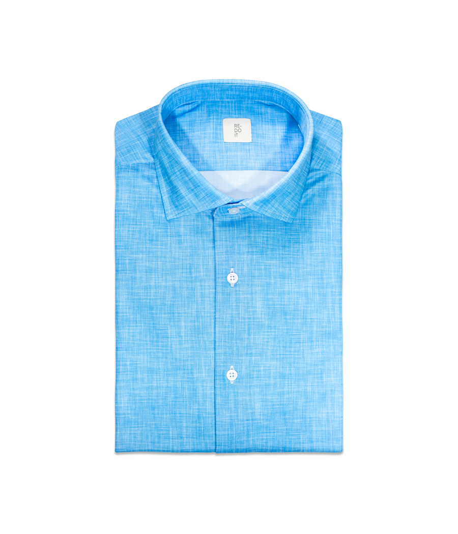Turquoise linen effect