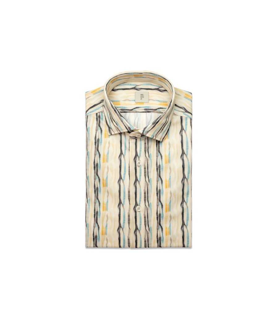 Camicia riga astratta