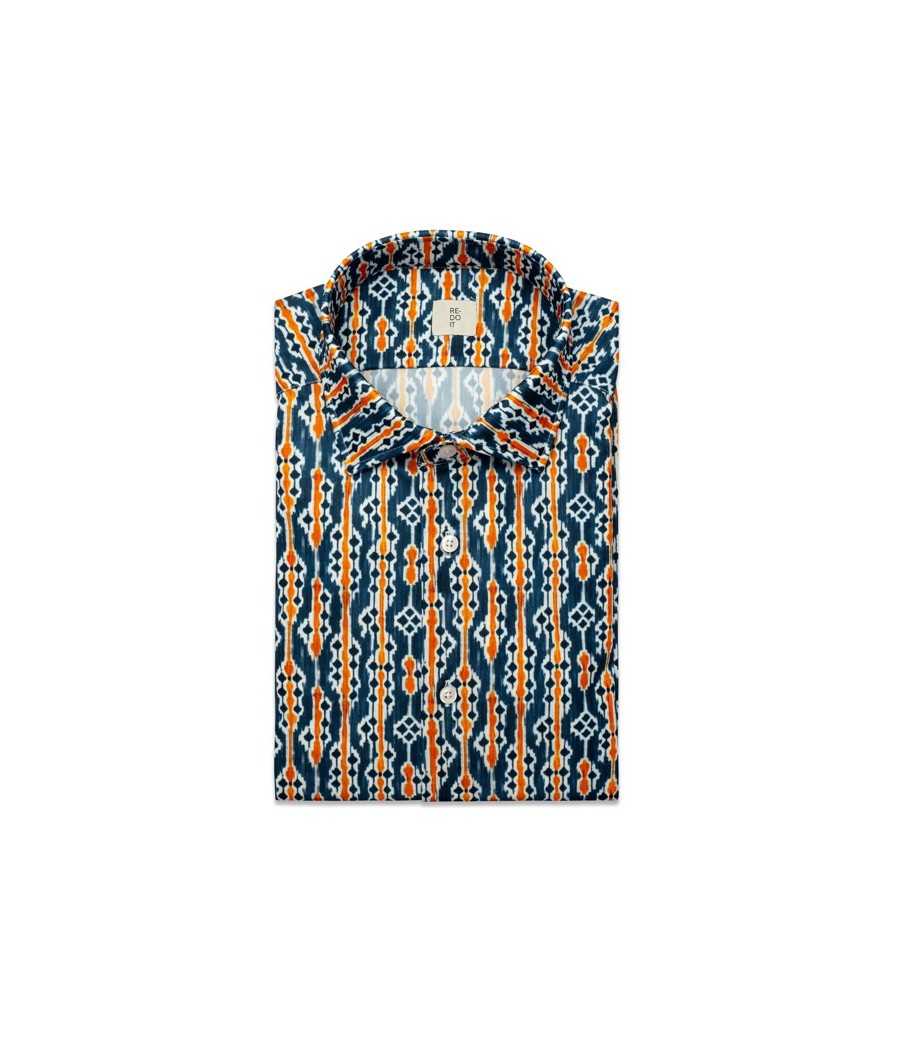 Camicia tribale arancio