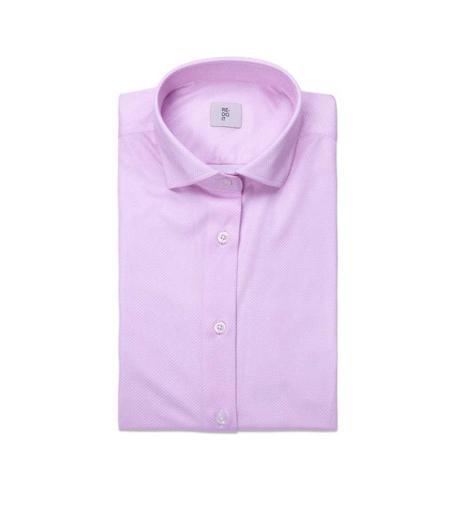 Camicia stampata rosa