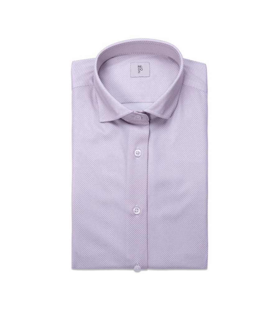 Camicia stampata beige